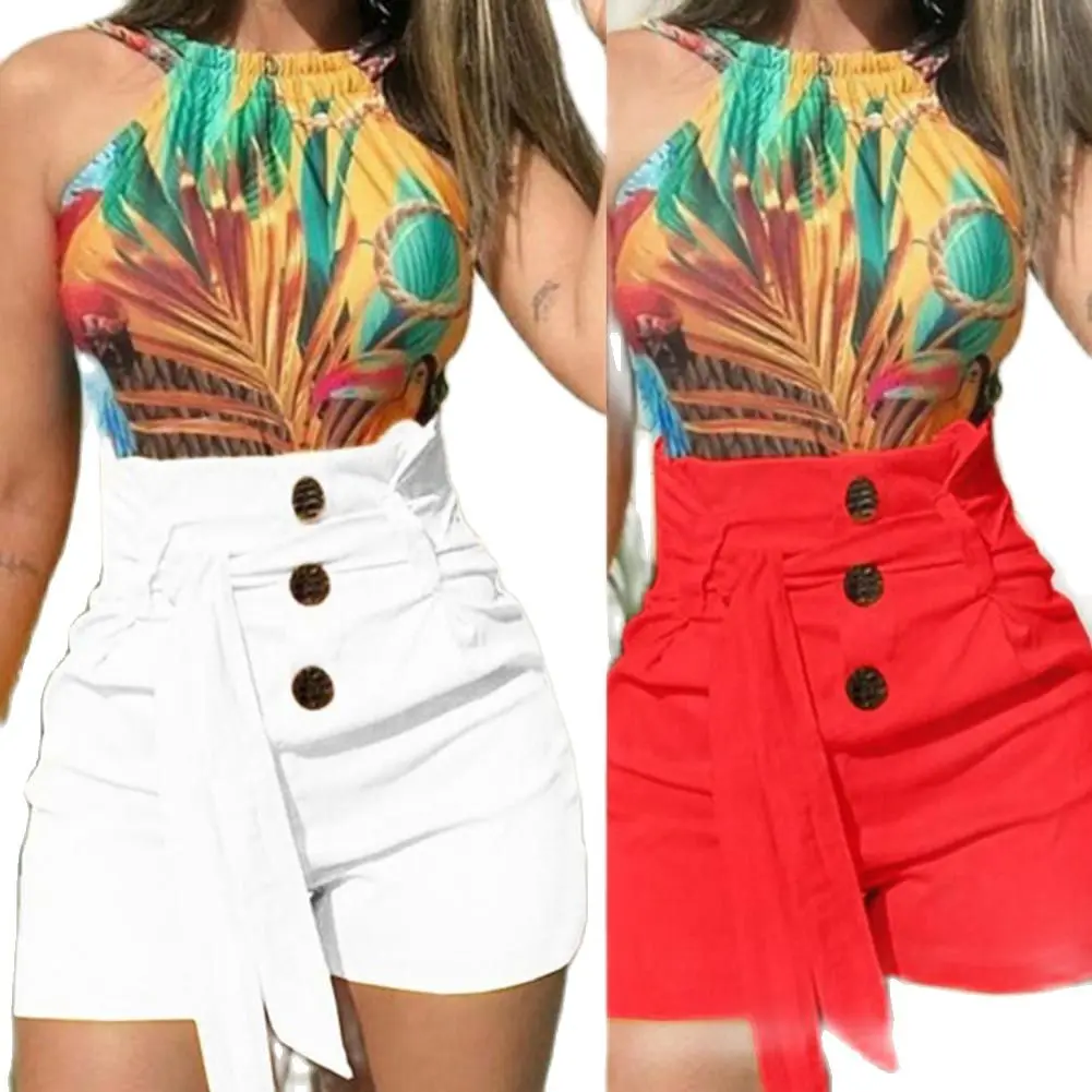 

Simple Short Pants Zipper Placket Tight Shorts Casual Soft Women Shorts