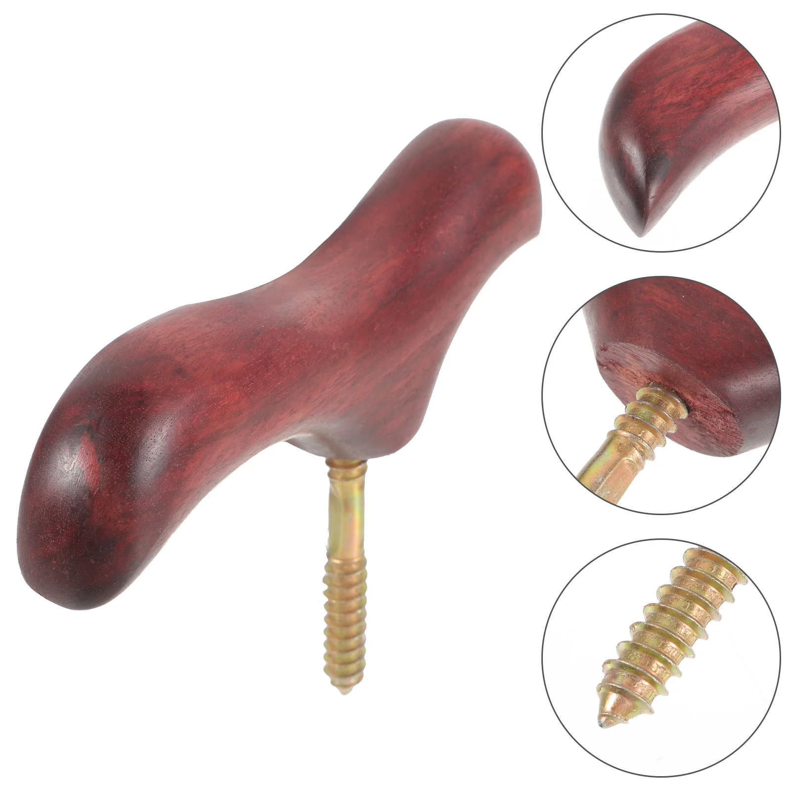 Деревянная ручка для костыля аксессуары подлокотник с твердой головкой резной