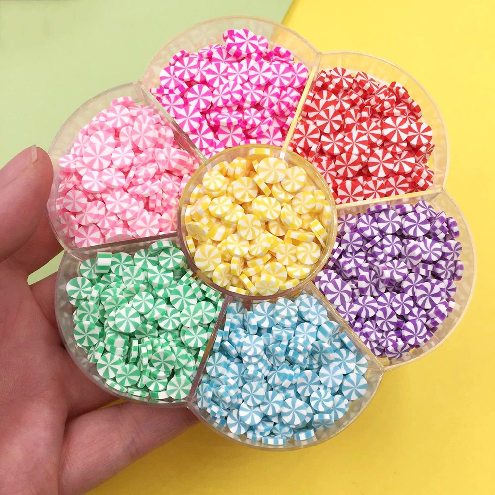 1 коробка Смешанная полимерная горячая мягкая глина Красочные конфеты любовь