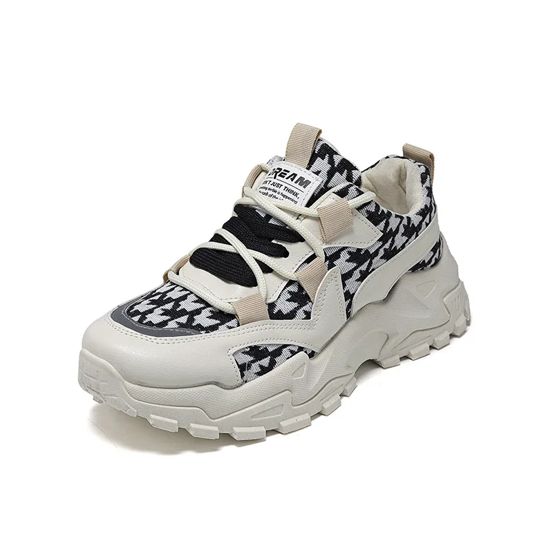 

Весна 2023, новинка, Папины туфли, модная повседневная обувь Joker, трендовые спортивные взрывы, женская обувь.