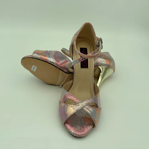 Обувь для аргентинского танго, кожаная обувь на жесткой подошве, разные цвета, вечерние туфли на каблуке 7,5 см, 9 см, доставка, бесплатная обувь для вечеринок, обувь Flamico