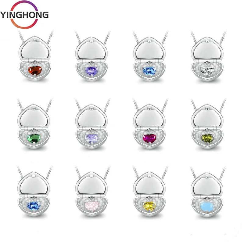 

S925 Sterling Silver Customizable Heart Shaped Open Jewelry Chains Women's Charm Fashion Luxury Jewelry DIY For Woman Gift