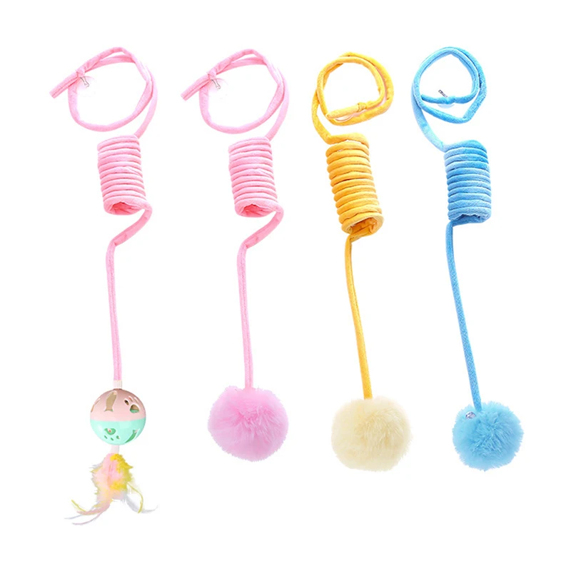 

Cat Interactive Toy Suction Cup Spring Bell Hair Ball Pet Supplies
