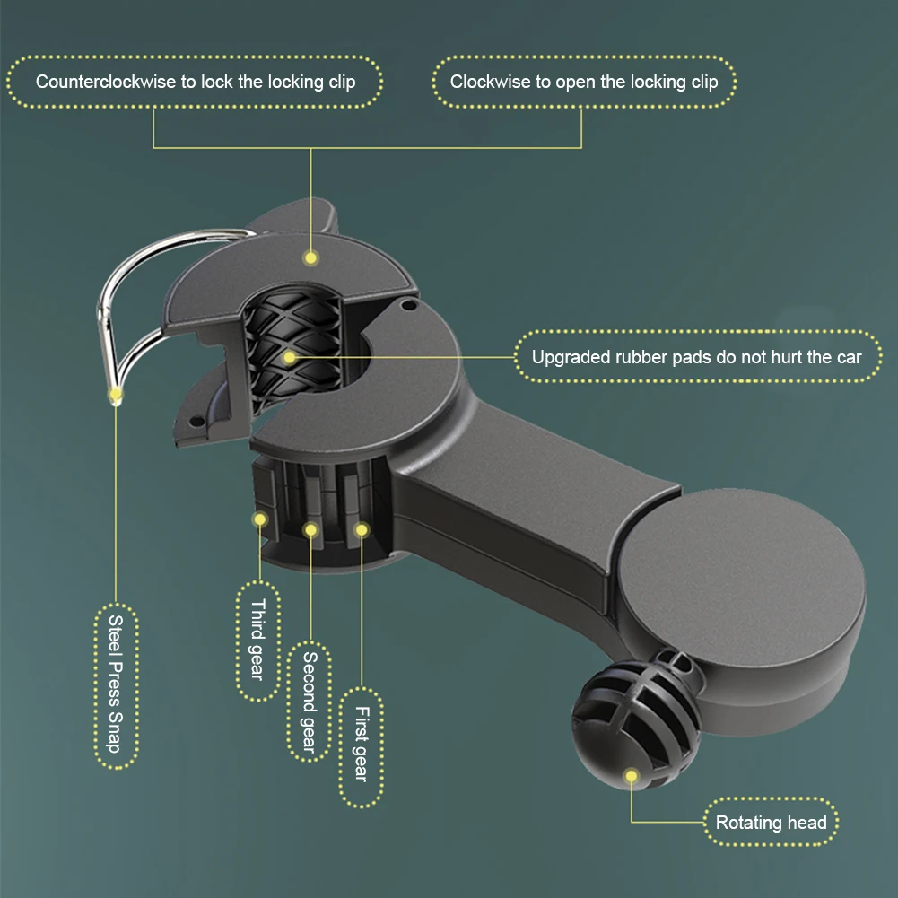 Вентилятор для заднего сиденья автомобиля 12 В/24 В 3 скорости