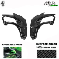 motorcycle parts 100 carbon fiber fairing for kawasaki ninja 400 2018 2019 2020 2021 2022 side panels 3k carbon fiber