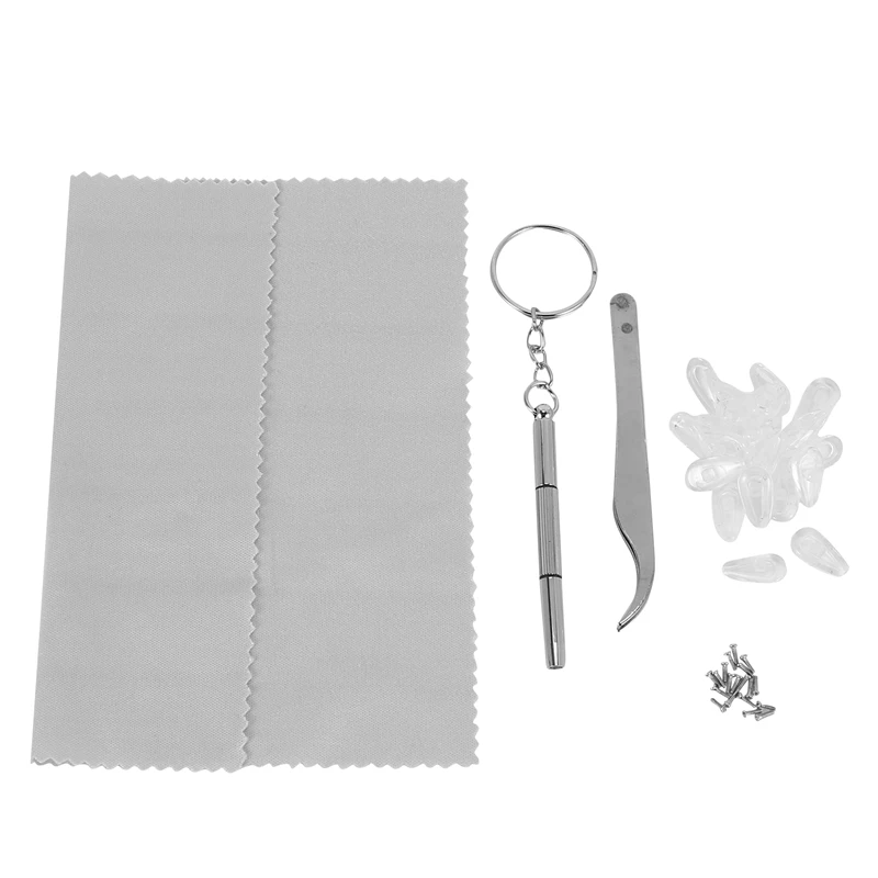 

Носоупоры для очков, 15 мм противоскользящие мягкие силиконовые носоупоры для очков с воздушной камерой, комплект для ремонта очков, 10 пар