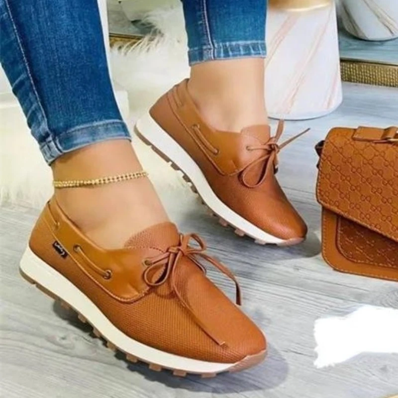 

2022 Spring Autumn New Style Women Fashion Casual Sneakers Flat Vulcanized Shoes Faux Suede Ladies Casual Sneakers Plus Size 43