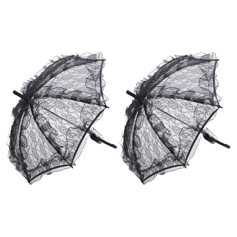 

2 шт., кружевной Свадебный зонт