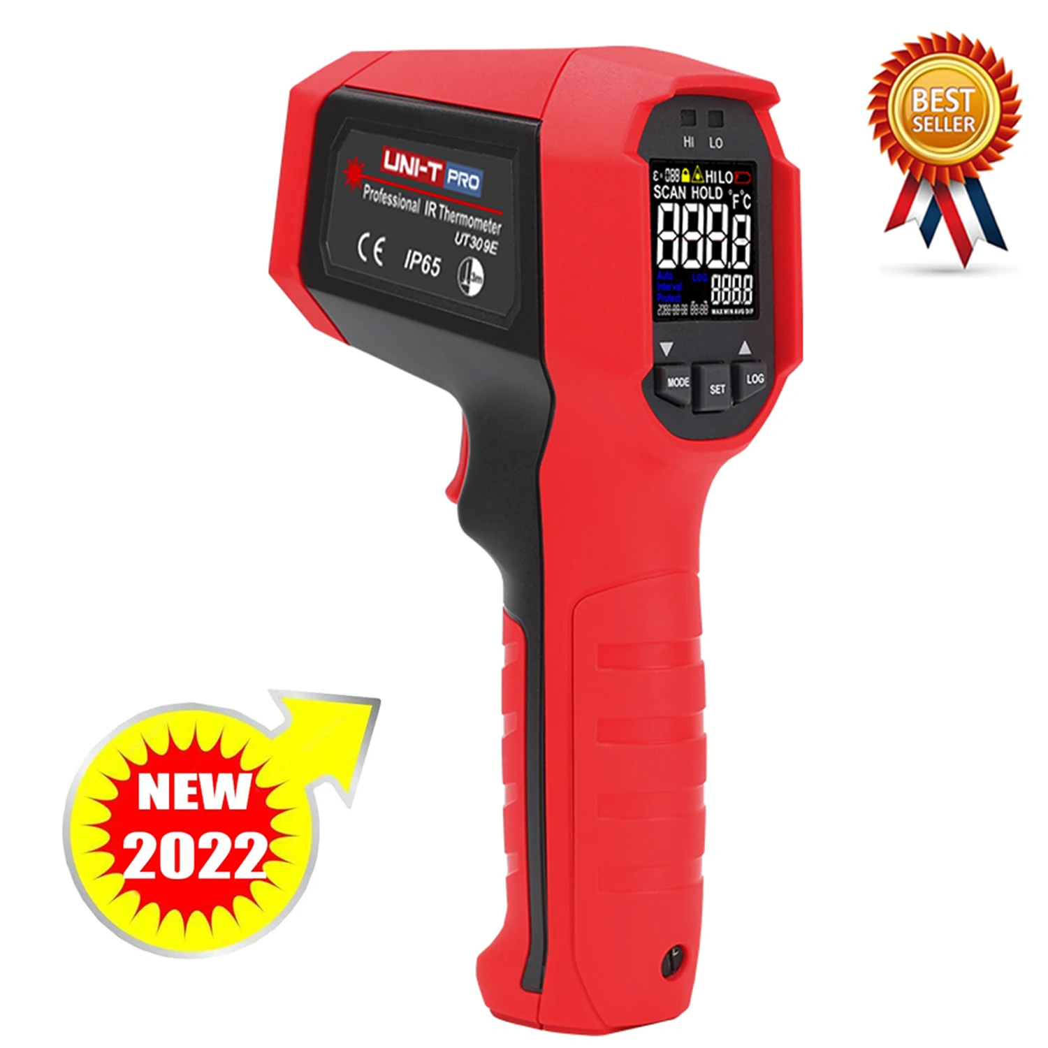 

UNI-T UT309E Professional Infrared Thermometer High Precision Dual Laser/EBTN/Air Conditioner/Boiler Temperature Inspector IP65