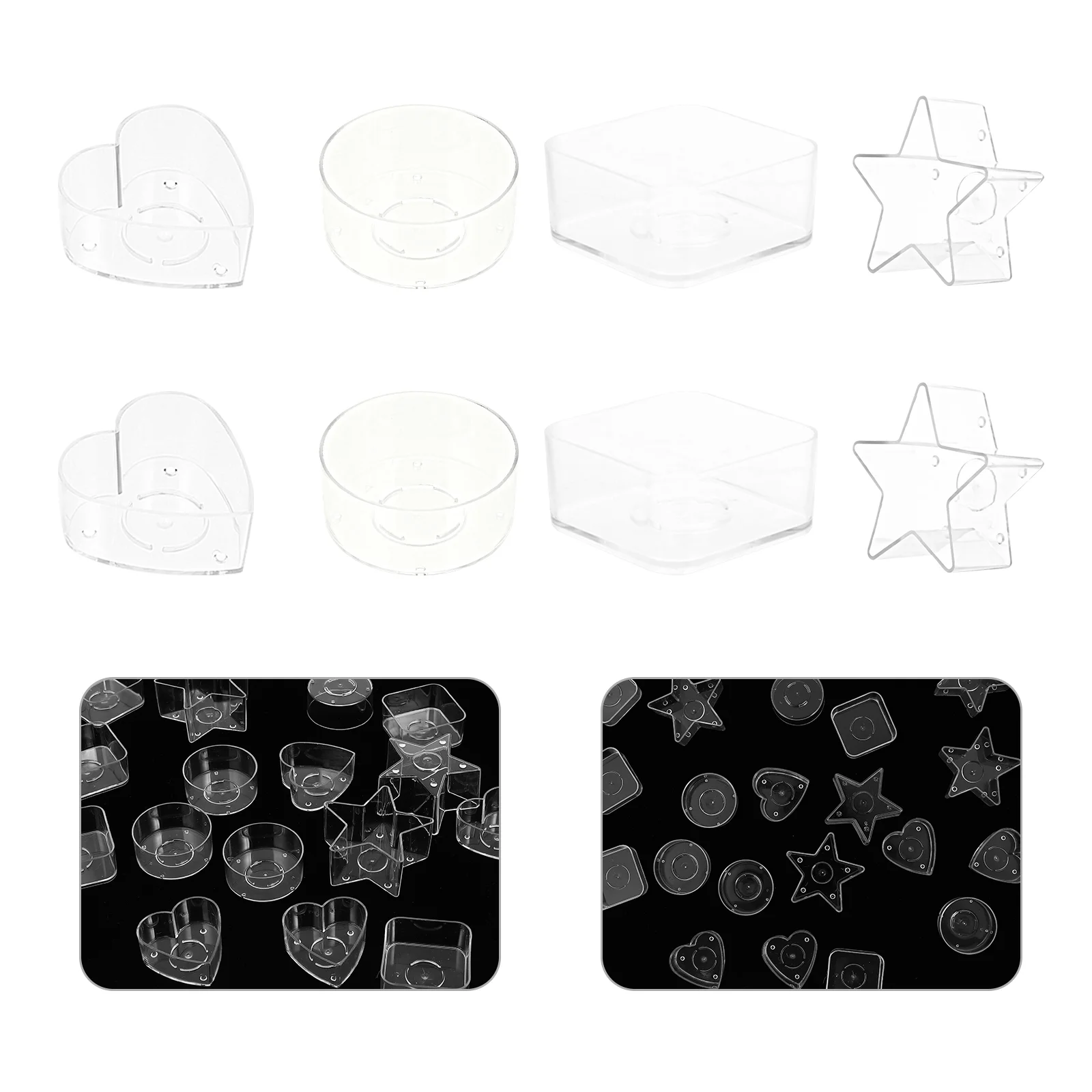 

Votive Container Tealight Holder Jars Transparent Wax Clear Holders Cupscup Empty Scented