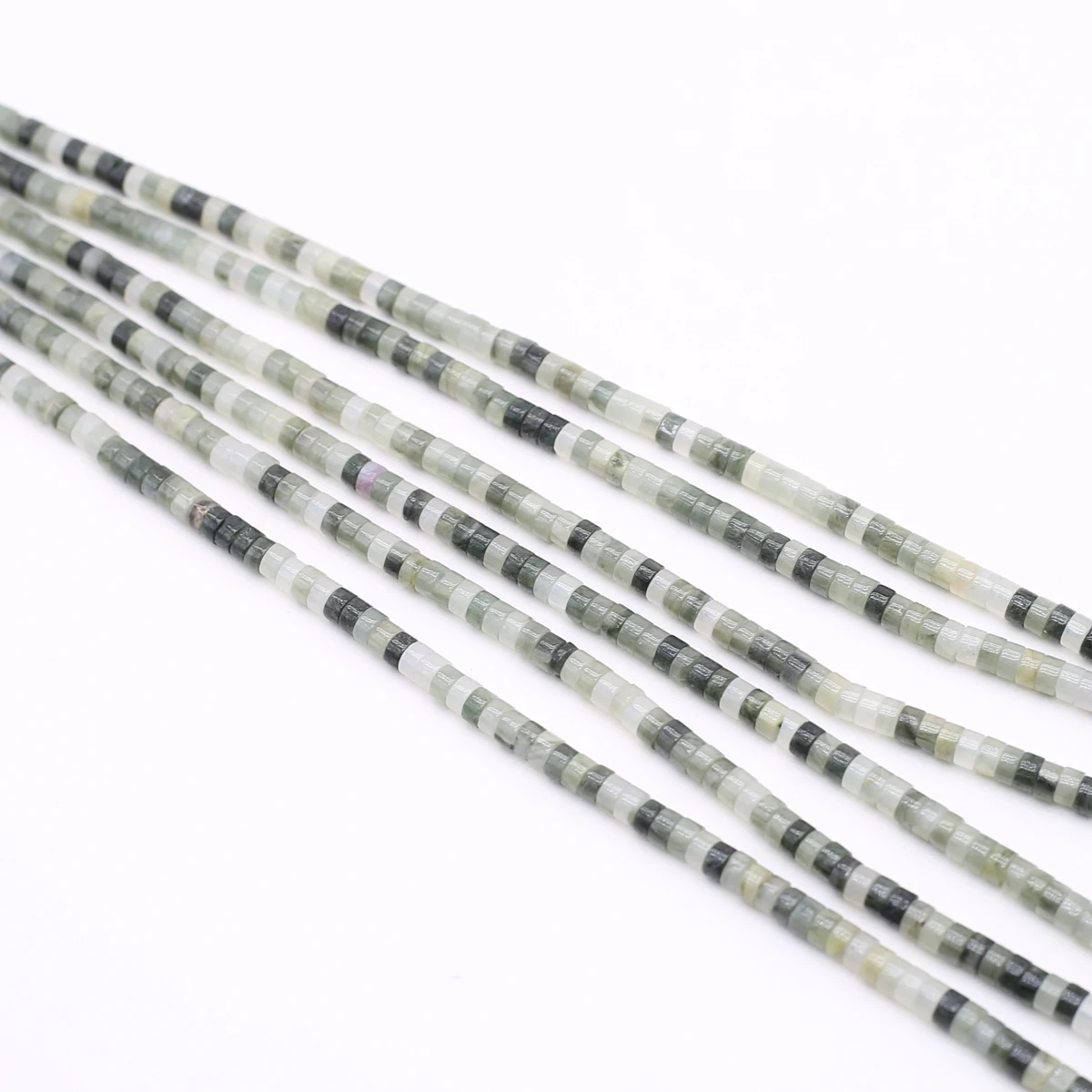 Купи Faceted Natural Stone Glauconite Beads 2x4mm Cylindrical Loose Spacer Beads for Jewelry Making DIY Accessories Wholesale Lot за 195 рублей в магазине AliExpress