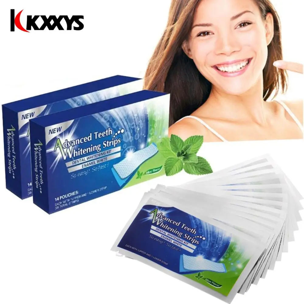 14/28pcs Gel Teeth Whitening Strips White Tooth Dental Kit Oral...