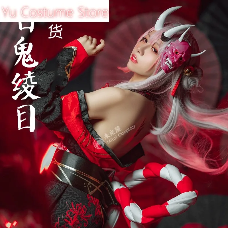 Виртуальный идол Накири Аяме Vtuber собака Зефир черно-красное платье косплей