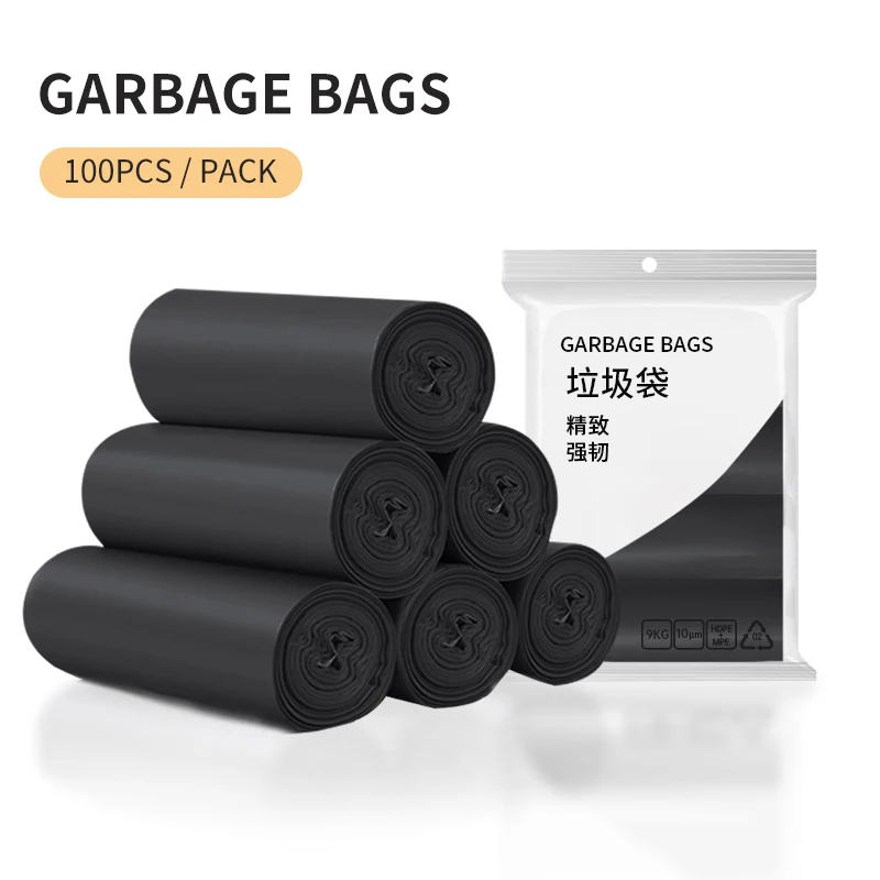 Бытовые одноразовые мешки для мусора. Высококачественные утолщенные кухонные