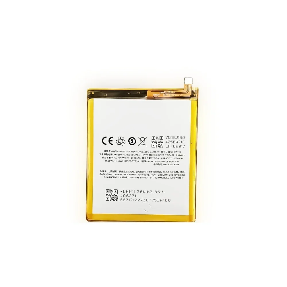 Новый аккумулятор для Meizu M6s S6 M712C M71M M71Q M712H PHone BA712 5S M5S M612Q M612H 3000 мАч аккумуляторы