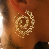 ethnic jewelry swirl drop earrings for women bohemia style statement party jewelry wedding engagement earrings wholesale z5e634