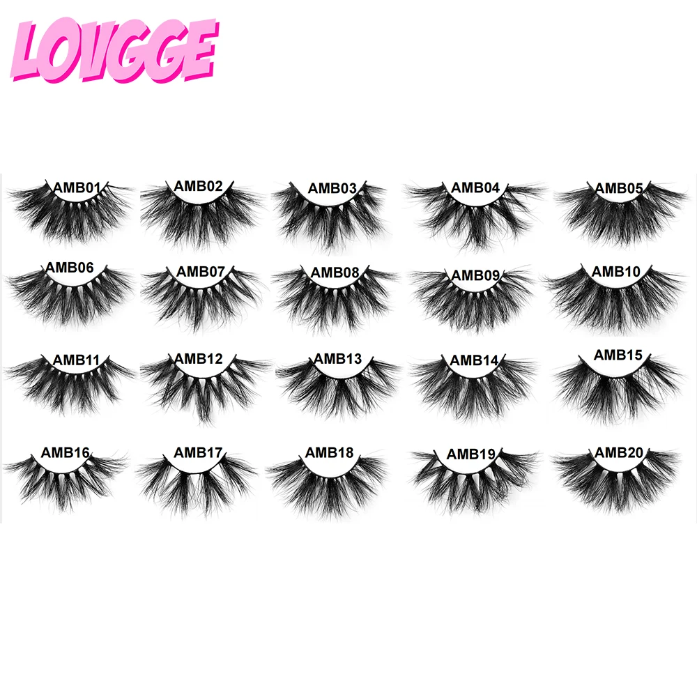 

LOVGGE Fluffy Wispy 8D Mink Lashes Wholesale Supplier 25MM Long Dramatic Gorgeous Bulk Bundle 100 Pairs DHL Fast Shipping