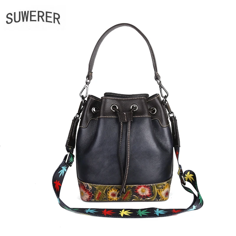 

Genuine Leather Bag Fashion retro women's bag high quality women handbag Women's leather women's embossed bag