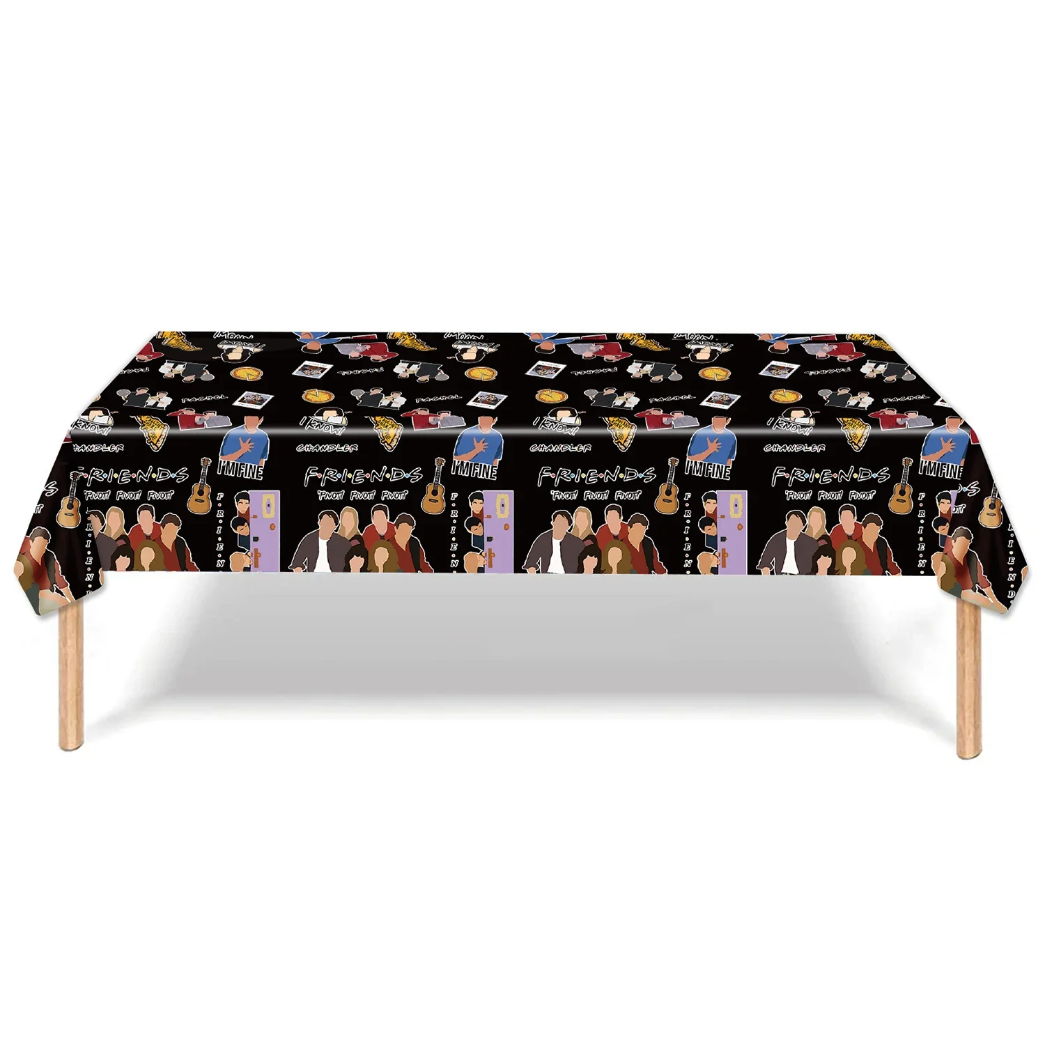 Тематические украшения для дня рождения друзей одноразовая посуда бумажные