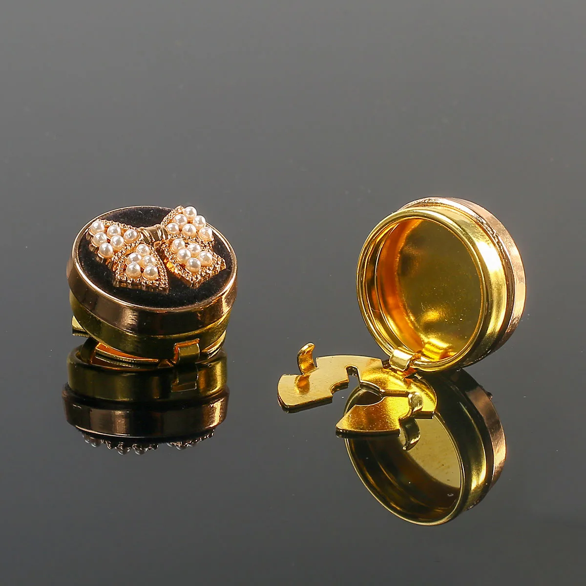 Металлические запонки 2 шт