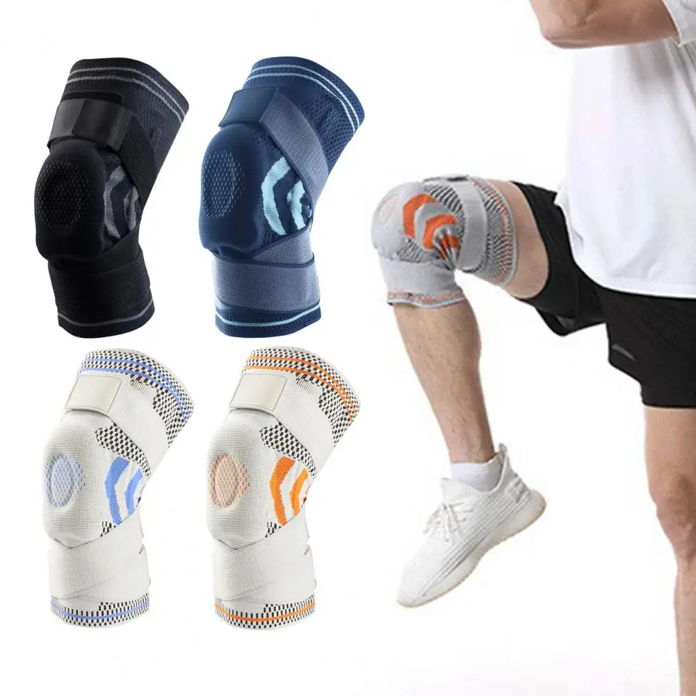 

Effective Sports Knee Pad Nylon Professional Basketball Knee Pad Reduce Injuries High Elasticity Knee Guard Cycling Supply