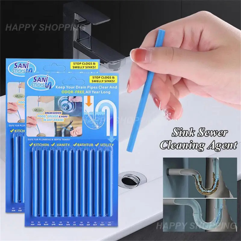 

set Sani Sticks Clogs Sink Drains Pipes Clean Odor Deodorizer Stick Decontamination To Deodorant The Kitchen Toilet Cleaner