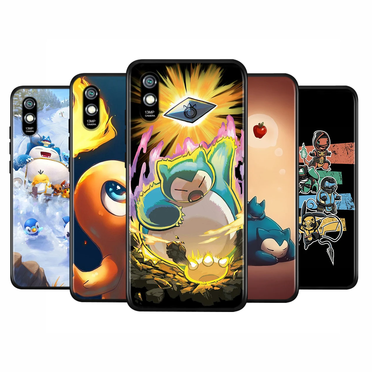 

Pokemon Snorlax Silicone Cover For Xiaomi Redmi 10 9 9T 9C 8 7 6 Pro 9AT 9A 8A 7A 6A S2 GO 5 5A 4X Plus Phone Case