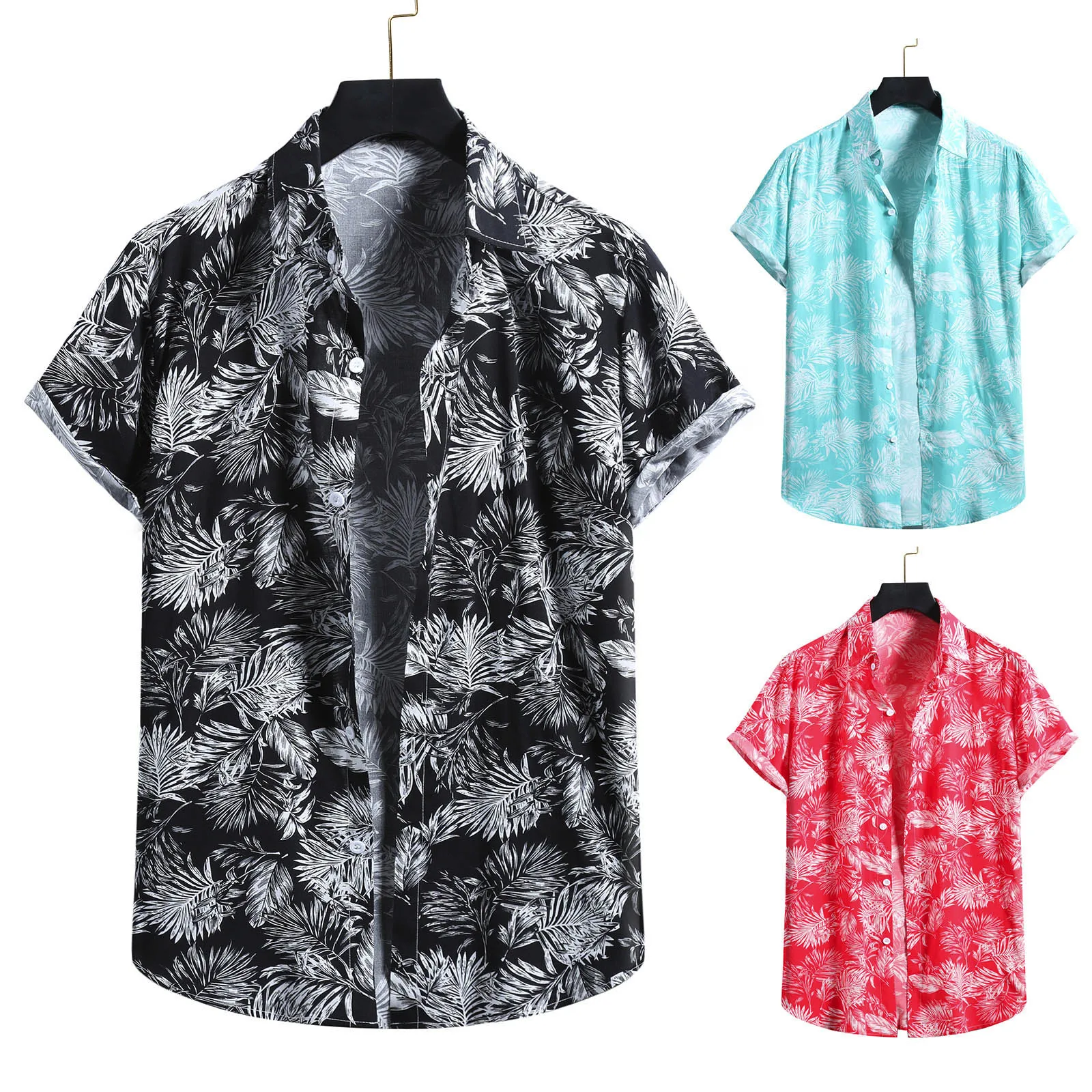 

Men Blouse Top Button Stylish T-shirts T Sport