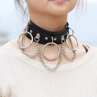 1pc girls gothic jewelry fashion black choker female collar for women goth punk chain harajuku necklace sexy vegan chocker