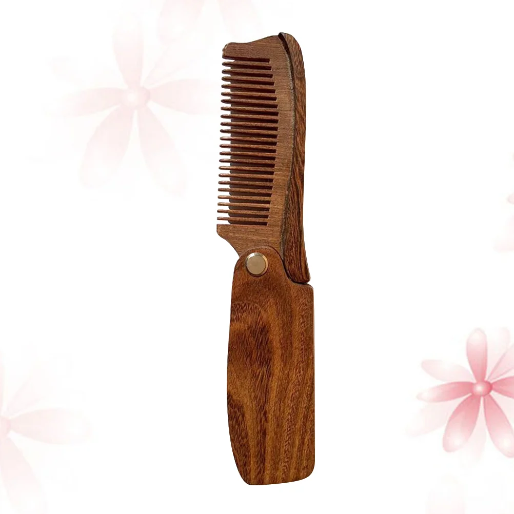 

Foldable Hair Comb Wooden Comb Anti- Static Hair Comb Beard Comb Hair Grooming Hairdressing Supplies