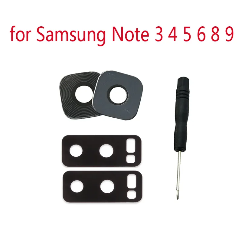 Фото Поп-стекло для камеры телефона, объектив для Samsung Galaxy Note 3, 4, 5, 7, 8, 9, корпус, новое защитное стекло для задней камеры, замена с клеевыми деталями №1