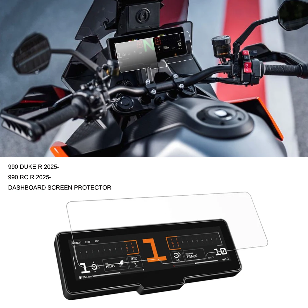 

Для 990 Duke R 990 RC R 2025 новые аксессуары для мотоциклов, защита от царапин, кластерный экран, защитная пленка для приборной панели