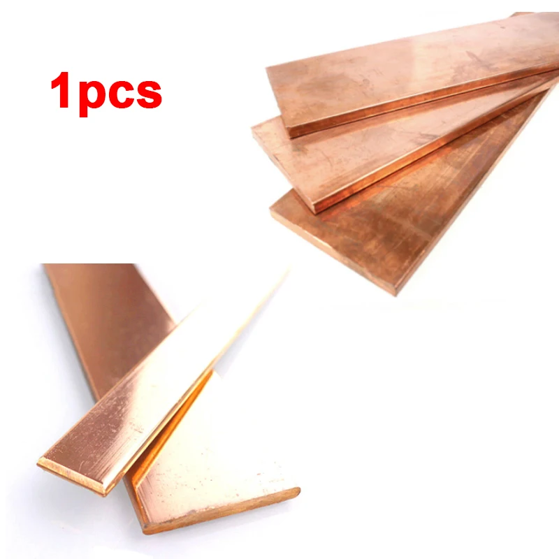 

1pcs 99.95% Pure Copper Thickness Copper Strip Red Copper Pad Copper Foil Copper Plate Bar DIY CNC Material New Hot