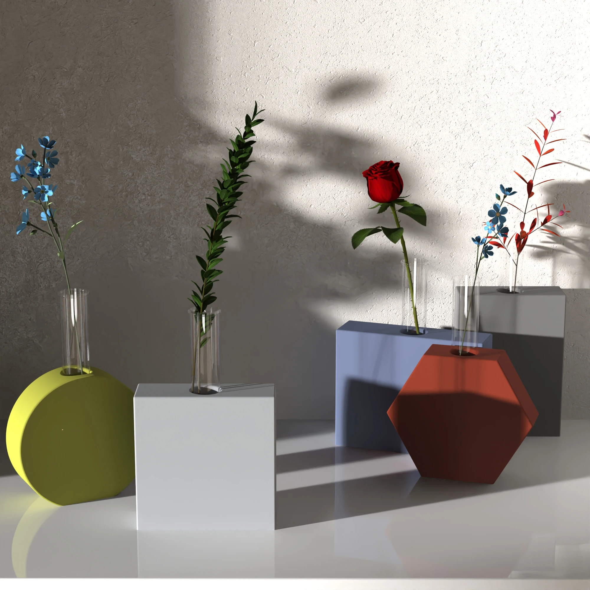 Силиконовая форма для бетона гидропонного завода Геометрическая ваза цветочный