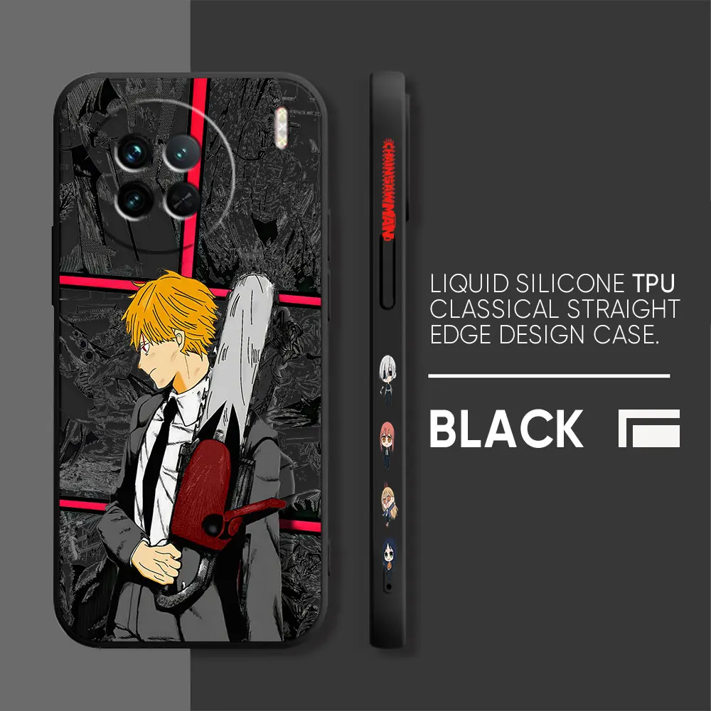 Chainsaw Man Power Denji Phone Case For VIVO X21I X21S X23 X27 X30 X50 X60 X70 X80 X90 5G PRO PLUS Colour Case Funda Shell Capa