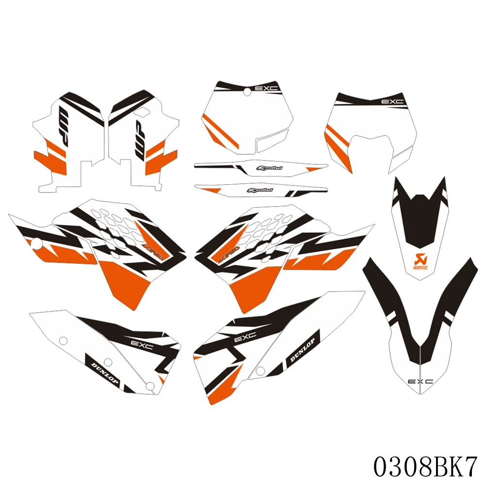 Графические наклейки для KTM EXC EXC-F 125 250 300 450 530 2008 2009 2010 2011 | Автомобили и мотоциклы