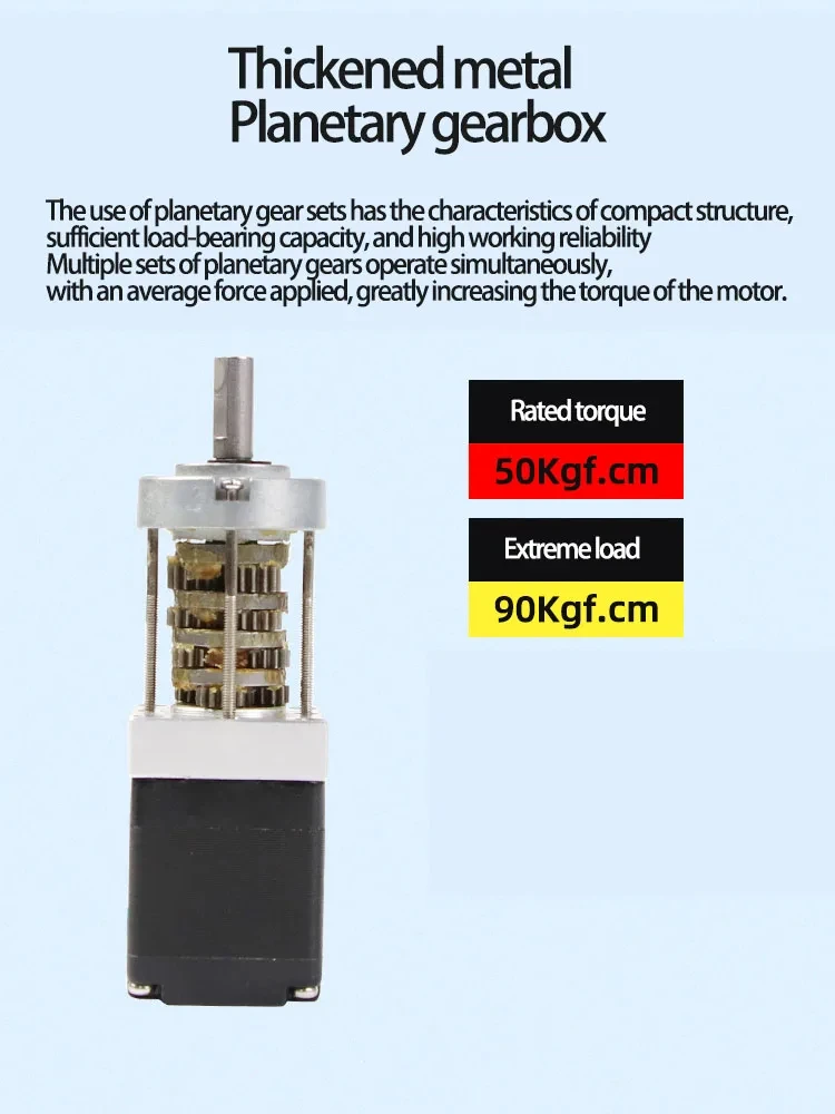 Шаговый двигатель с планетарной коробкой передач 28GP-28ST Червячный редуктор NEMA11