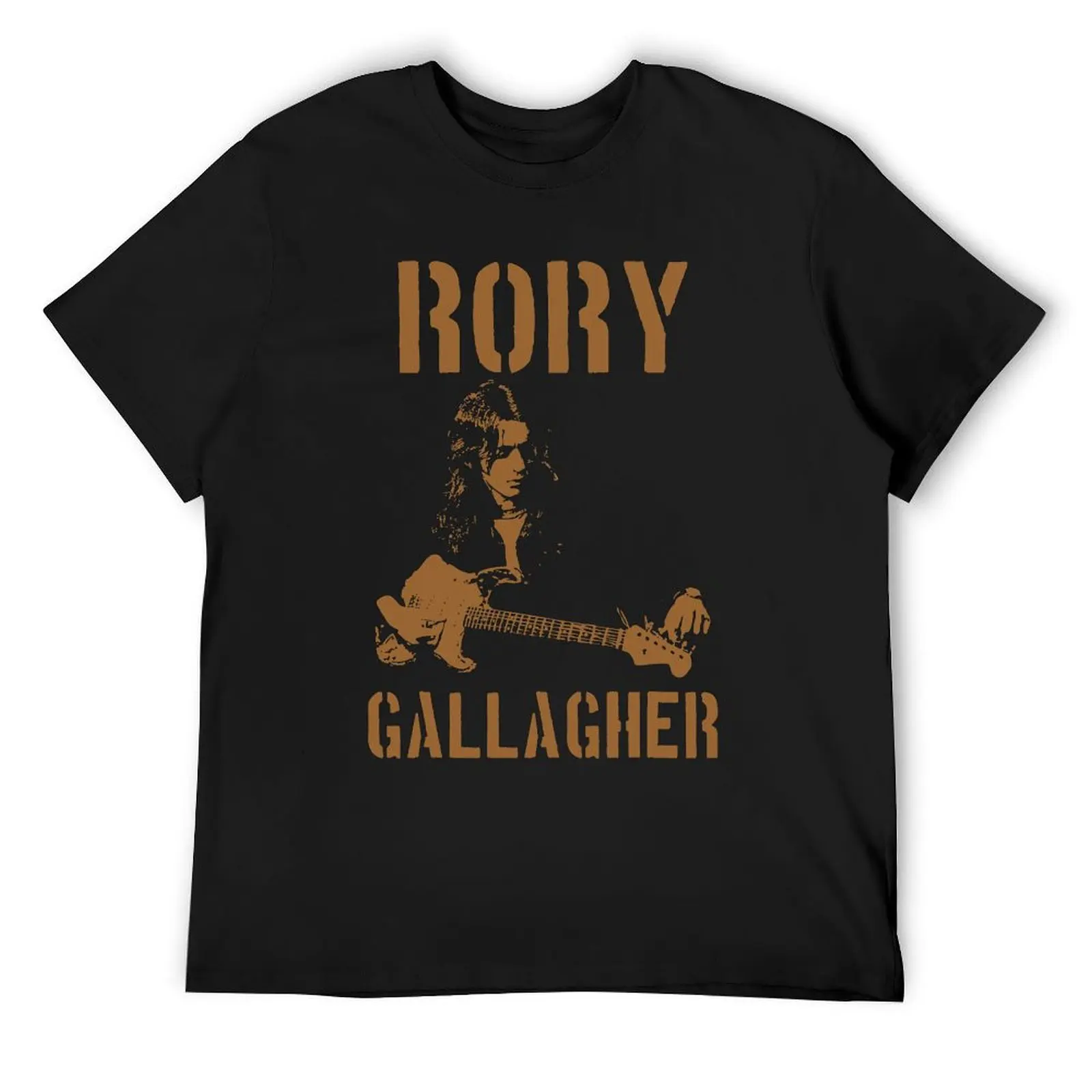 Забавные подарки Rory Мужской Gallagher Подарок гитариста Футболка для фанатов аниме