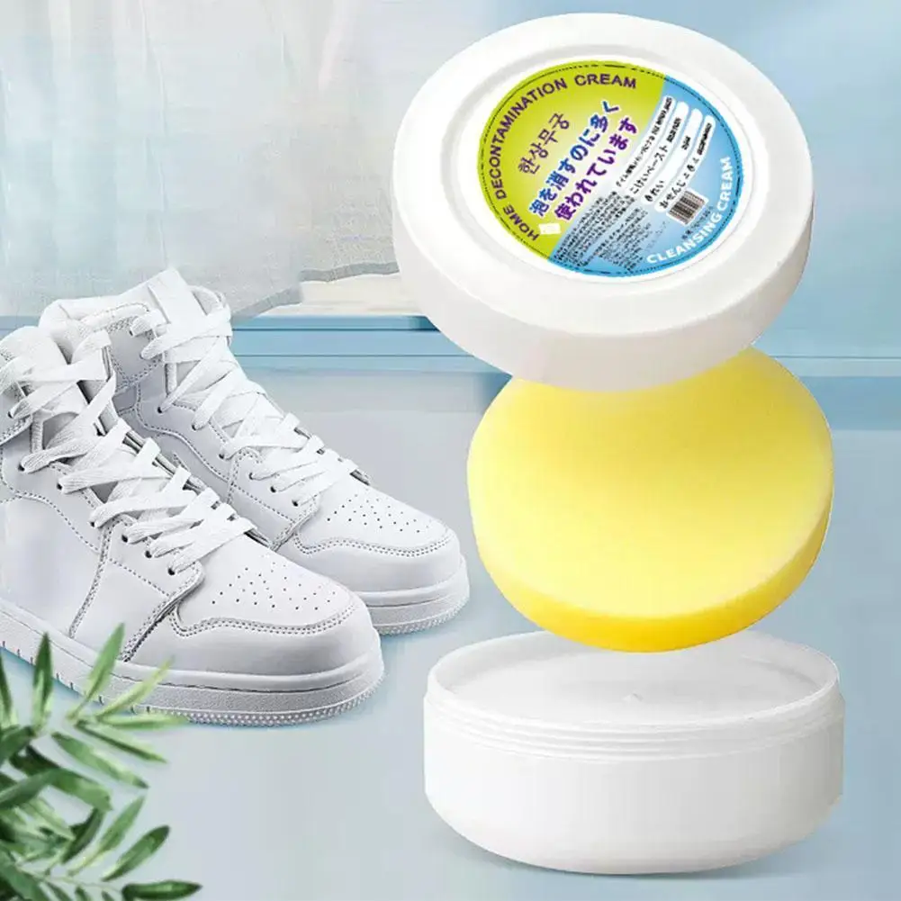 

1 Pc Cleaning Cream White Shoes Cleaning Cream Household Whitening Stains Cleansing Shoes Multi-functional Remover Cream W7D7