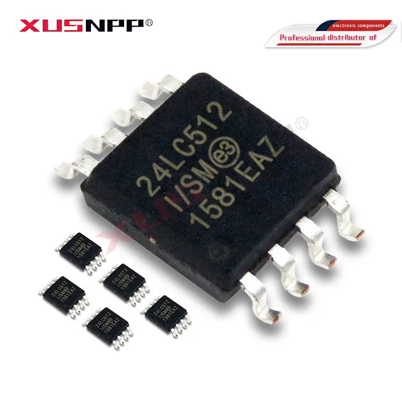 5 шт. 24LC512-I/SM SOP-8 24LC512 24LC32A-I/SM 24LC32-I/SM 24LC32 24LC64-I/SM 24LC64 24LC128-I/SM 24LC128 24LC256-I/SM 24LC256