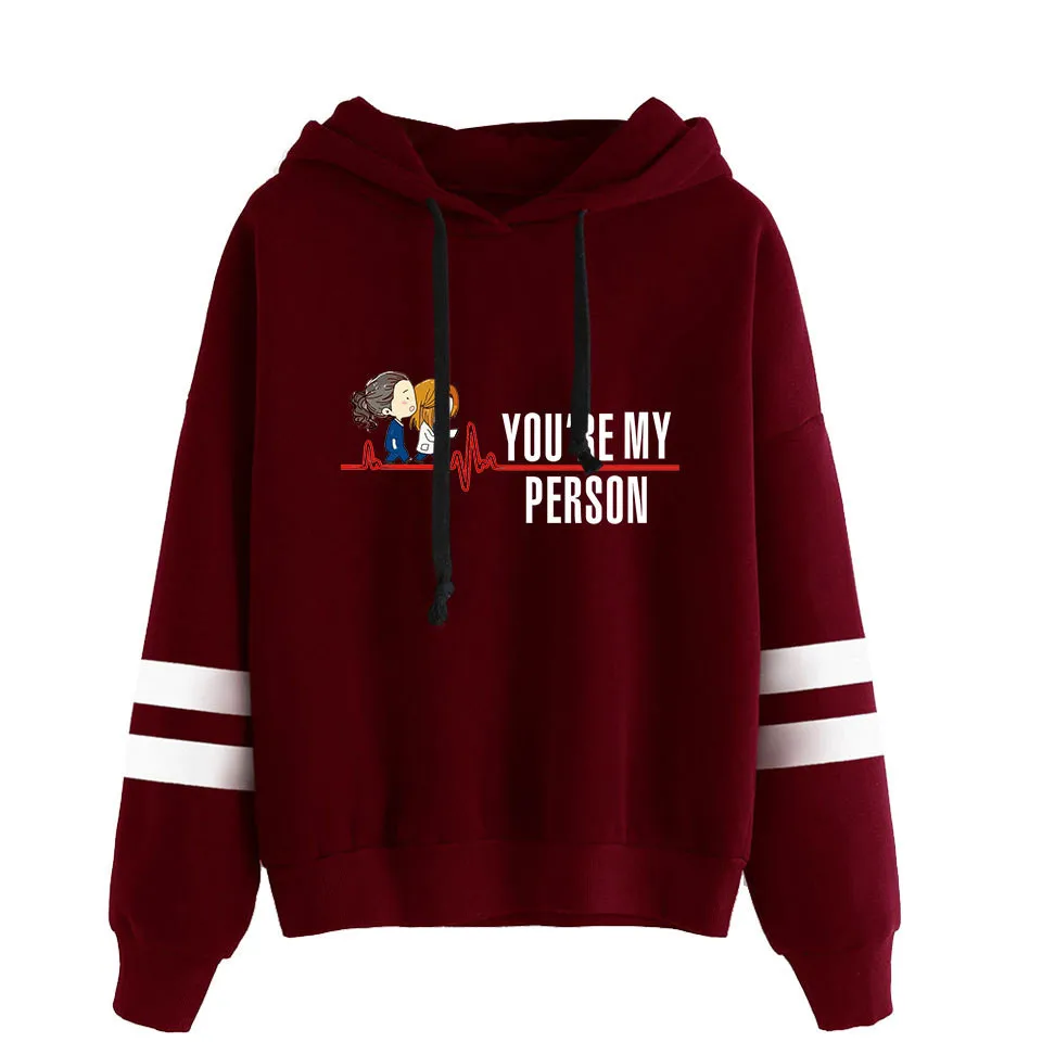 Greys Anatomy are my person Hoodie Meredith Grey Derek Shepherd Grey's Coat Grey's Anatomy Pullover Hoodies Sweatshirt