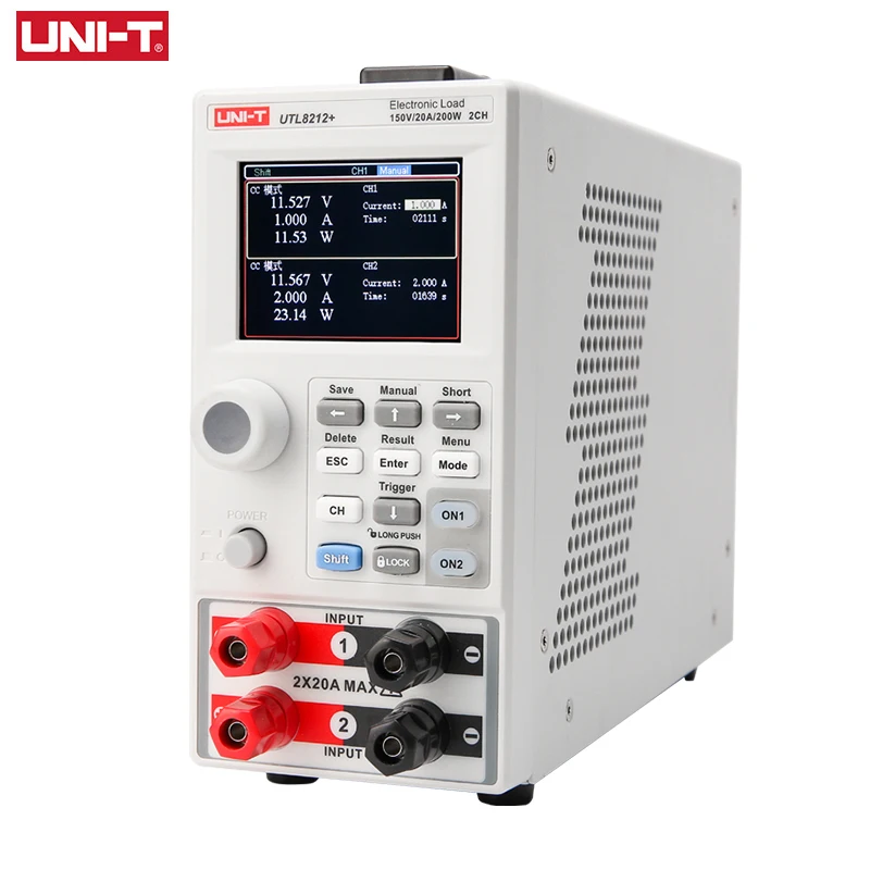 

UNI-T Electronic Load UTL8211+ UTL8212+ 150V 20A 400W Programmable Digital DC Load Battery Tester Load Meter Power Supply Test