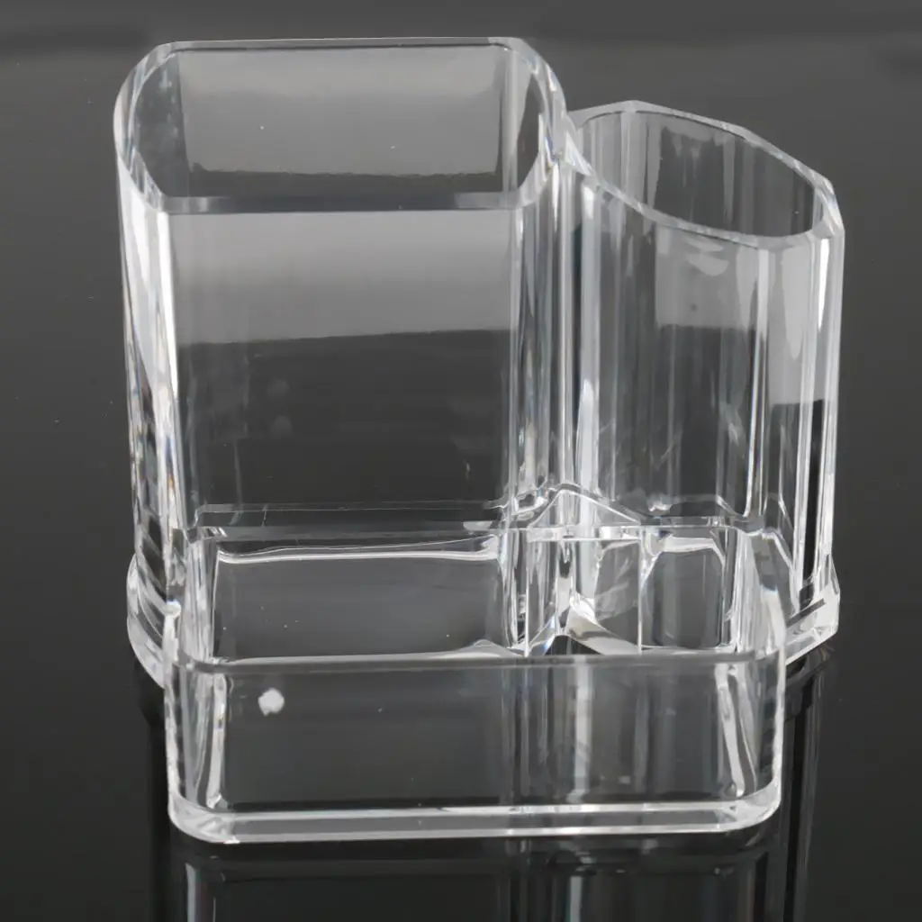 

Acrylic Makeup Cosmetic Organizer Jewelry Storage Case Brushes Lipsticks Holder Display Stand Rack