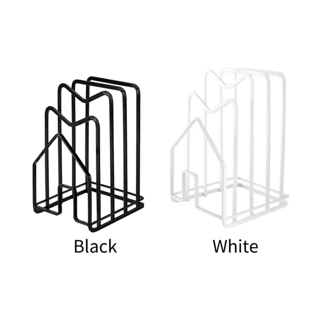 

Space-saving Stylish Multi-layer Iron Art Home Wf Pot Lid Holder Kitchen Storage Rack For Cutting Boards Rustproof Versatile