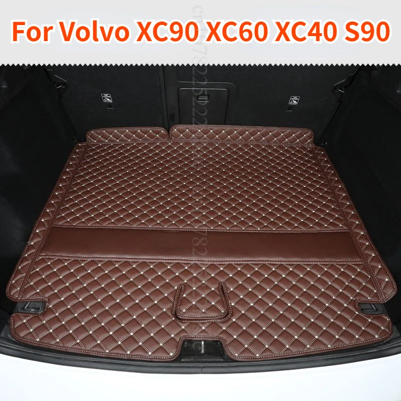 

Car Trunk Mat For Volvo XC90 XC60 XC40 S90 2023 Waterproof protective Pad Auto Lether Interior Accessories Car Styling