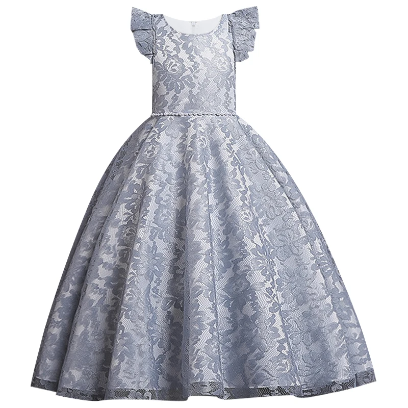 Рождественские платья для девочек праздвечерние принцессы с блестками одежда