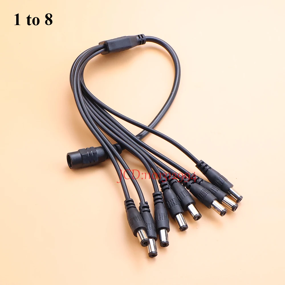 

Разветвитель питания постоянного тока 12 В, 1 гнездо на 2 3 4 5 6 8 штекер, кабель видеонаблюдения, кабель для камеры, аксессуары для видеонаблюдения, адаптер питания 2,1*5,5 мм