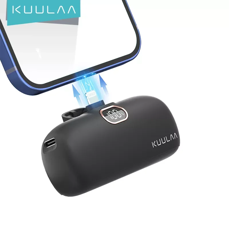 

NEW2023 KUULAA Mini Power Bank 5000mAh PowerBank QC PD Fast Charging For iPhone 14 13 12 Batterie Externe Portable Charger For S