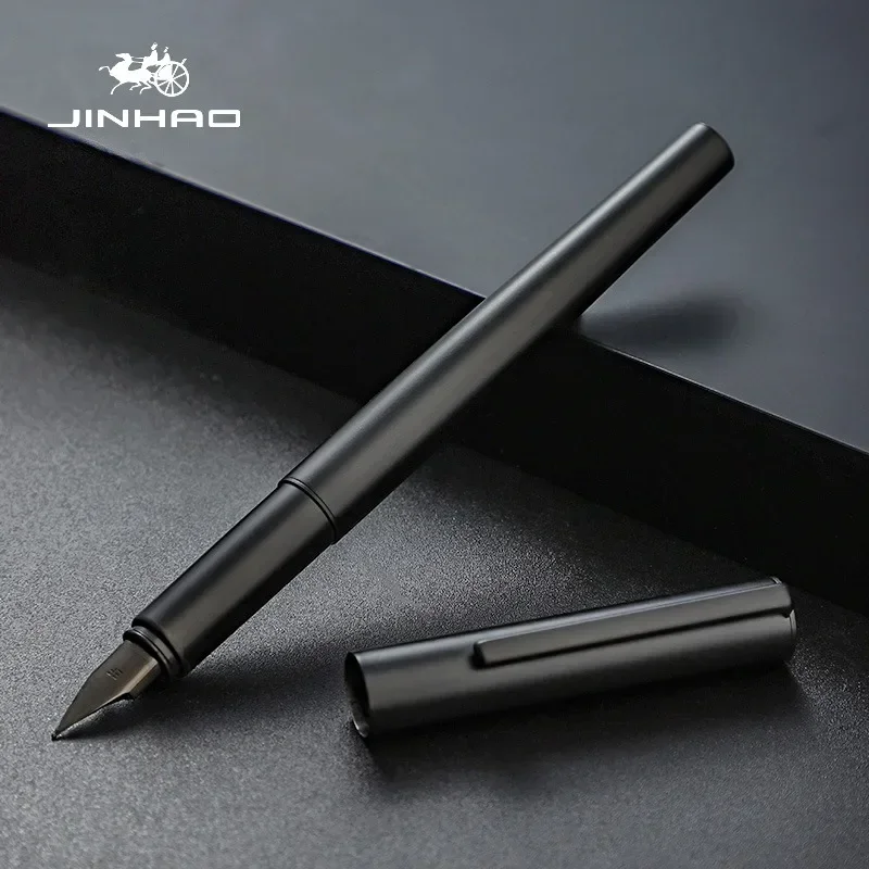 

JINHAO 35 серебряно-черная перьевая ручка