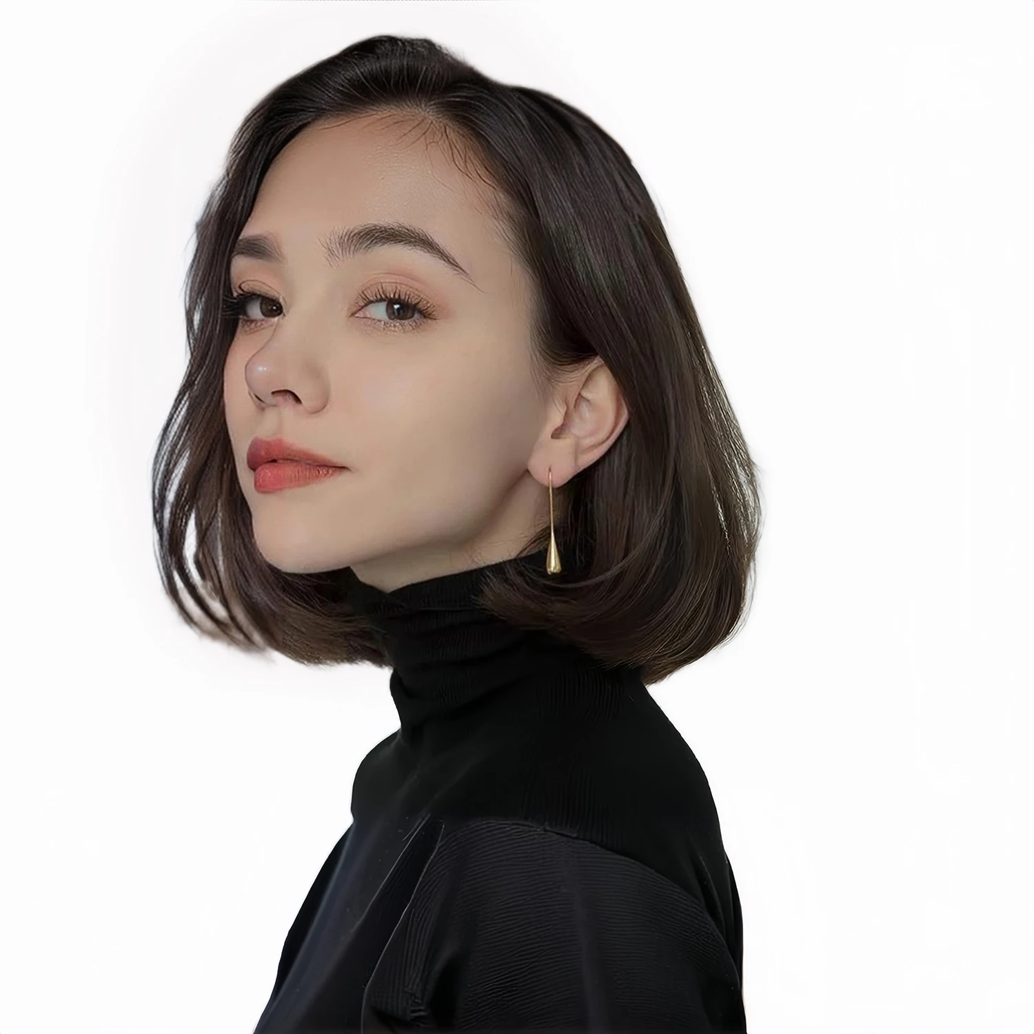 Серьги-кольца из нержавеющей стали для женщин UHBINYCA брендовые позолоченные